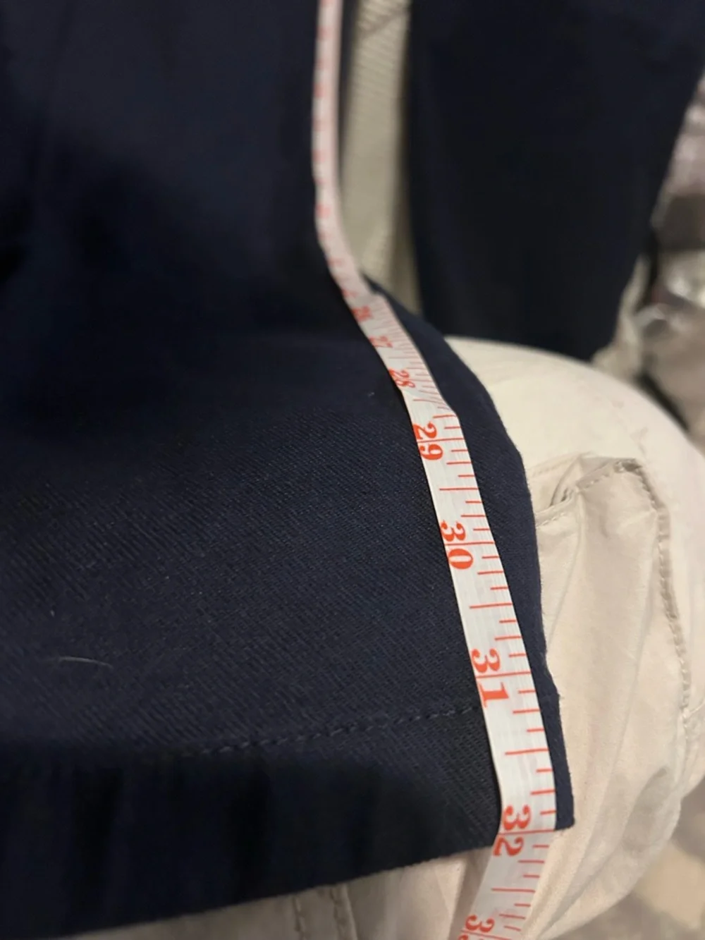 NWT J. Crew Men's Straight-fit creased stretch cotton-blend twill trouser Navy